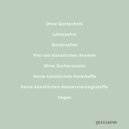 Vegane Kapseln ohne Farbstoffe, Zucker oder Aromastoffe