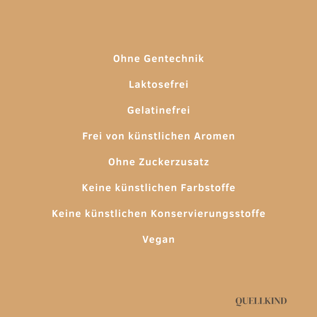 Vegane Kapseln ohne Farbstoffe, Zucker oder Konservierung