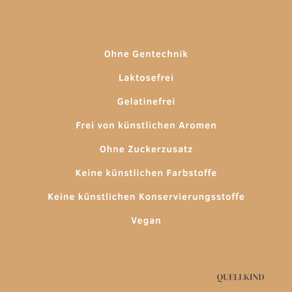Vegane Kapseln ohne Farbstoffe, Zucker oder Konservierung