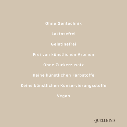 Vegane Kapseln ohne Zusatzstoffe, Farbstoffe oder Aromen