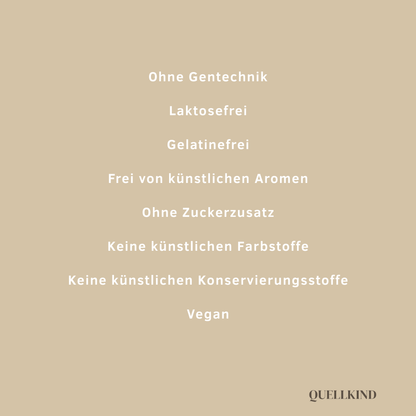 Vegane Kapseln ohne chemische Zusatzstoffe oder Aromastoffe